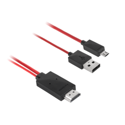 Kabel MHL wtyk HDMI-micro USB 1.5M (Galaxy S3, Note2)