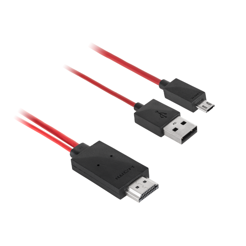 Kabel MHL wtyk HDMI-micro USB 1.5M (Galaxy S3, Note2)