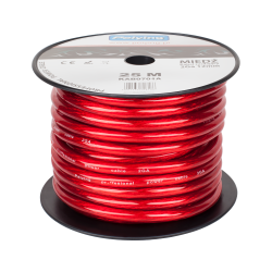 Kabel samochodowy 2Ga OD12mm CU 25m