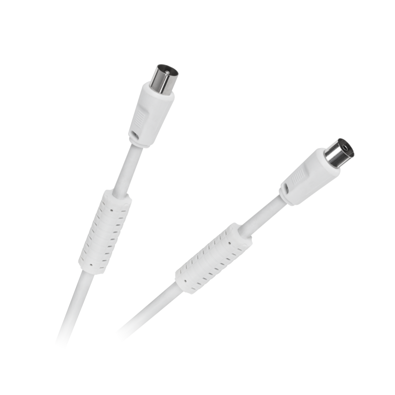 Kabel TV-Video biały kątowo/kątowy 2,0m