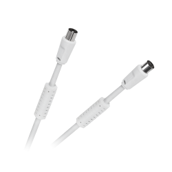 Kabel TV-Video biały z filtrami 15m