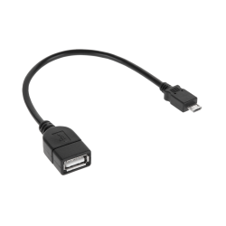 Kabel USB gniazdo A - wtyk micro USB 20cm