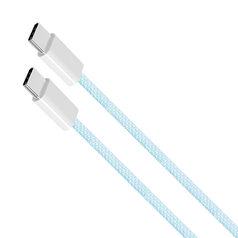 Kabel USB typu C - USB typu C 100 W 1 m niebieski Kruger&Matz Basic