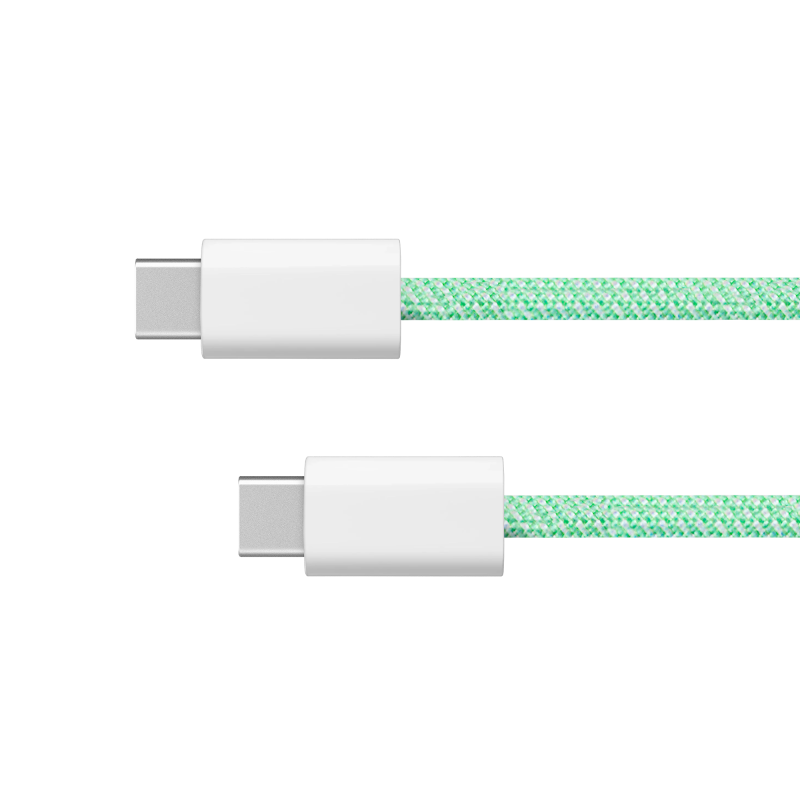Kabel USB typu C - USB typu C 100 W 1 m zielony Kruger&Matz Basic