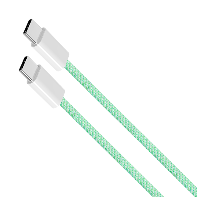 Kabel USB typu C - USB typu C 100 W 1 m zielony Kruger&Matz Basic