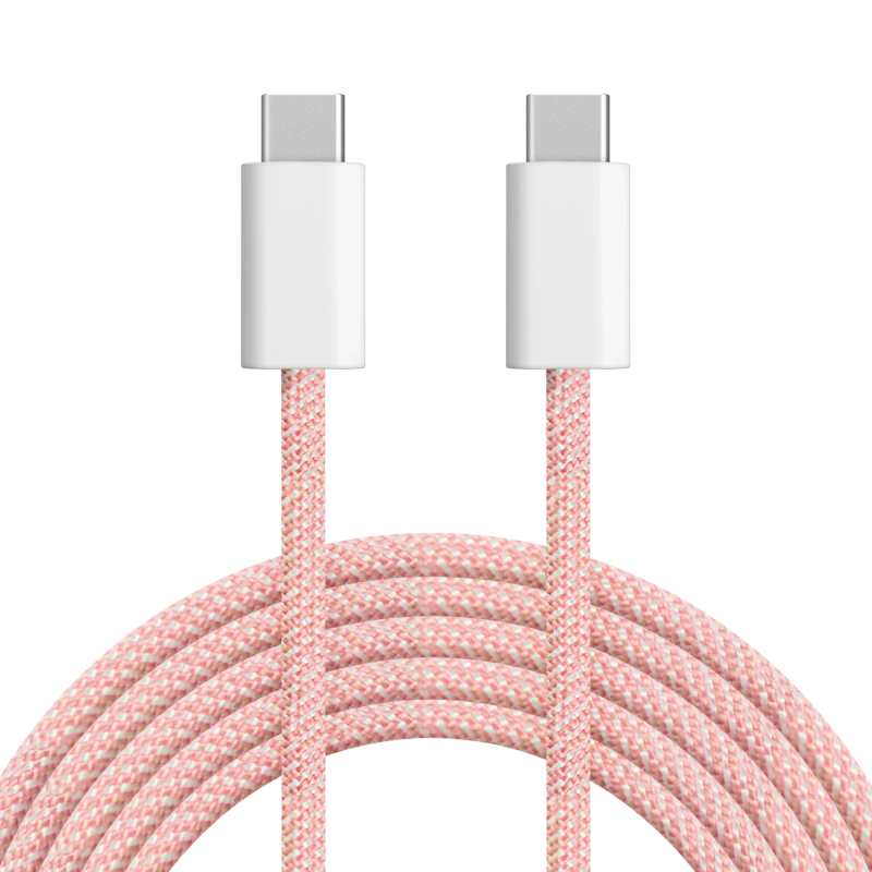 Kabel USB typu C - USB typu C 60 W 1,5 m różowy Kruger&Matz Basic