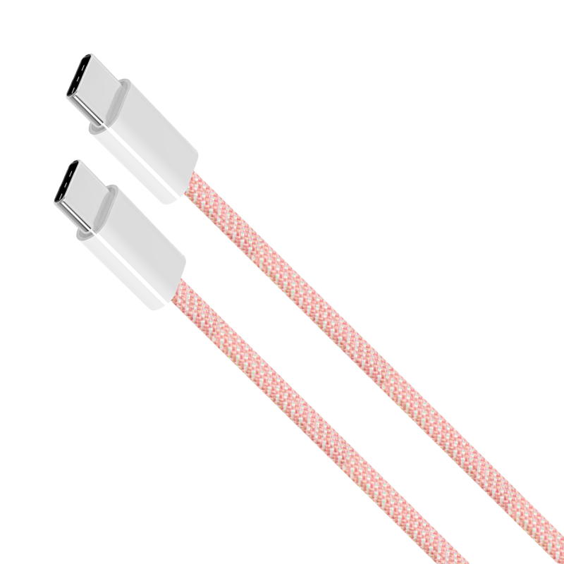 Kabel USB typu C - USB typu C 60 W 1,5 m różowy Kruger&Matz Basic