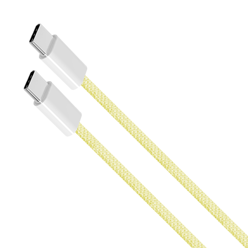 Kabel USB typu C - USB typu C 60 W 1,5 m żółty Kruger&Matz Basic