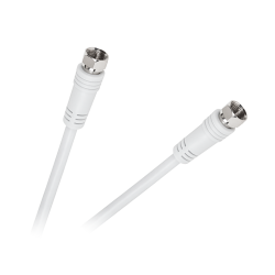 Kabel wtyk F - wtyk F 1,8m biały