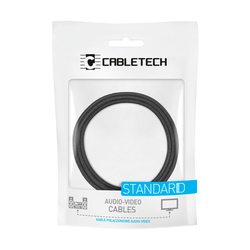 Kabel wtyk USB A/C - wtyk USB C/lightning (2+2) 1m