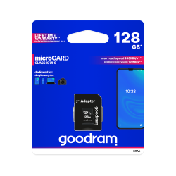 Karta pamięci microSD 128GB UHS-I Goodram z adapterem