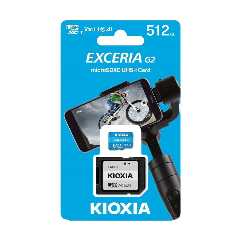 Karta pamięci microSD 512 GB UHS-I U1 Kioxia z adapterem