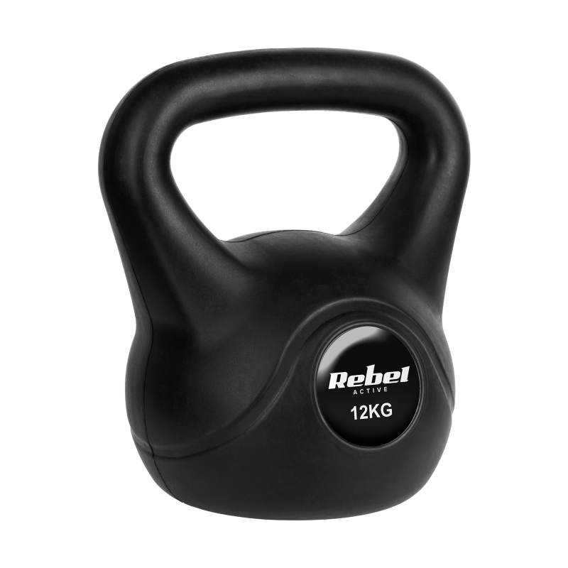 Kettlebell bitumiczny 12 kg REBEL ACTIVE