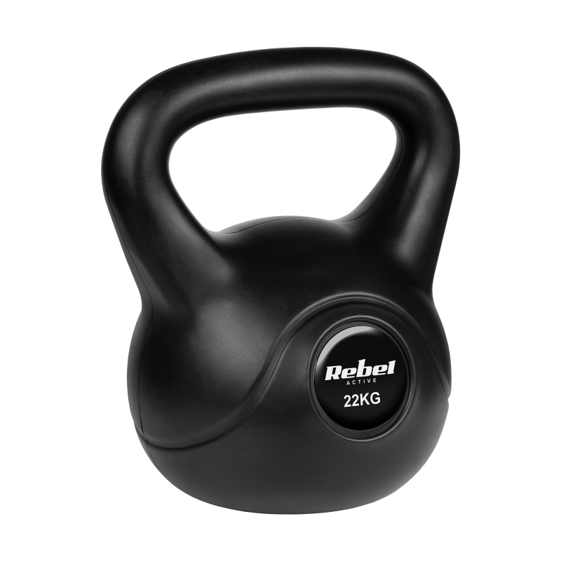 Kettlebell bitumiczny 22 kg REBEL ACTIVE