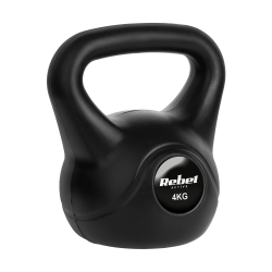 Kettlebell bitumiczny 4 kg REBEL ACTIVE