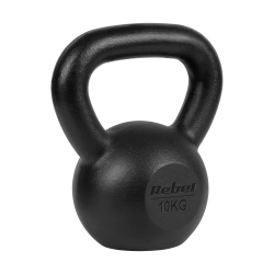 Kettlebell żeliwny 10kg, REBEL ACTIVE