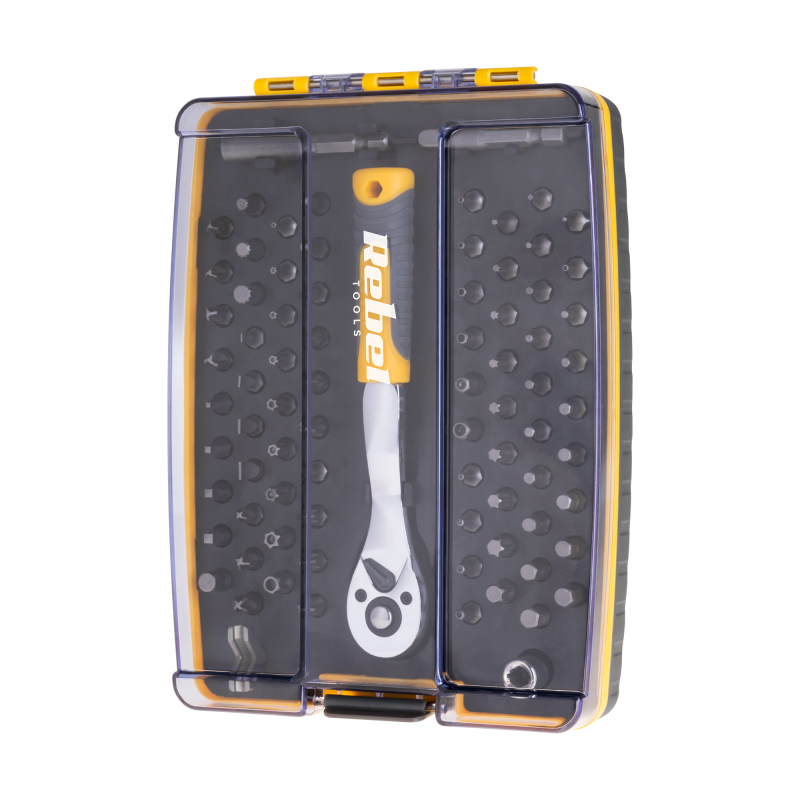 Klucz grzechotka + 80 bitów zestaw Rebel