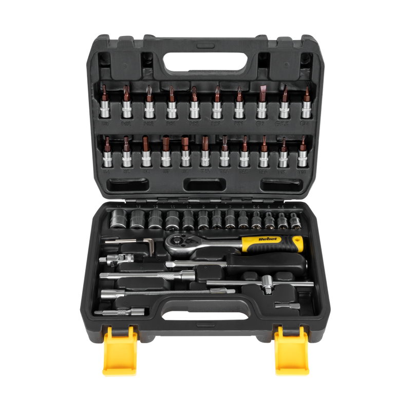 Klucz grzechotka zestaw 46 elementów