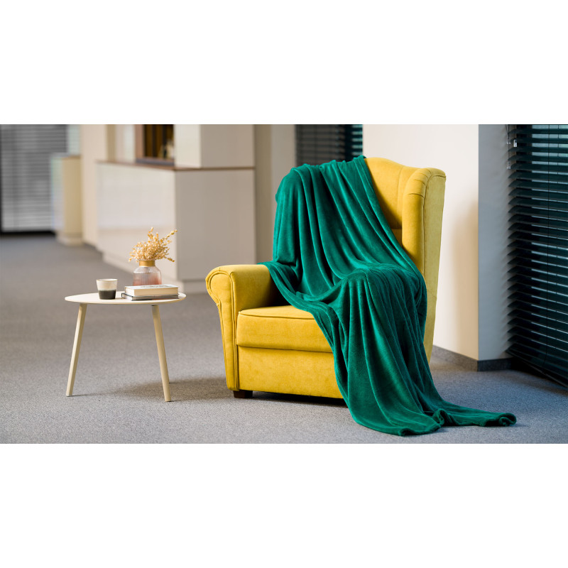 Koc polarowy 150x200 cm TEESA - zielony