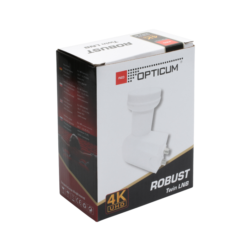 Konwerter OPTICUM TWIN RED ROBUST 0,1 db
