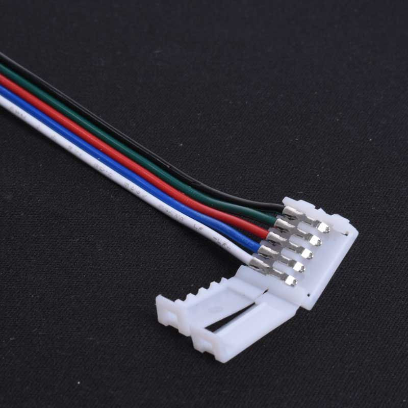 ZŁĄCZE LED 5 PIN RGBW 12mm Z PRZEWODEM