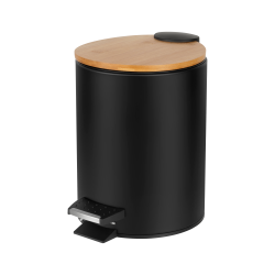 Kosz na śmieci łazienkowy 3 l (czarny)