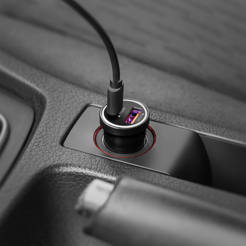 Ładowarka samochodowa 38W Kruger&Matz z funkcjami Power Dedlivery oraz Quick Charge
