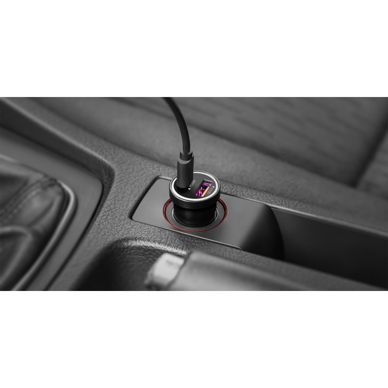 Ładowarka samochodowa 38W Kruger&Matz z funkcjami Power Dedlivery oraz Quick Charge