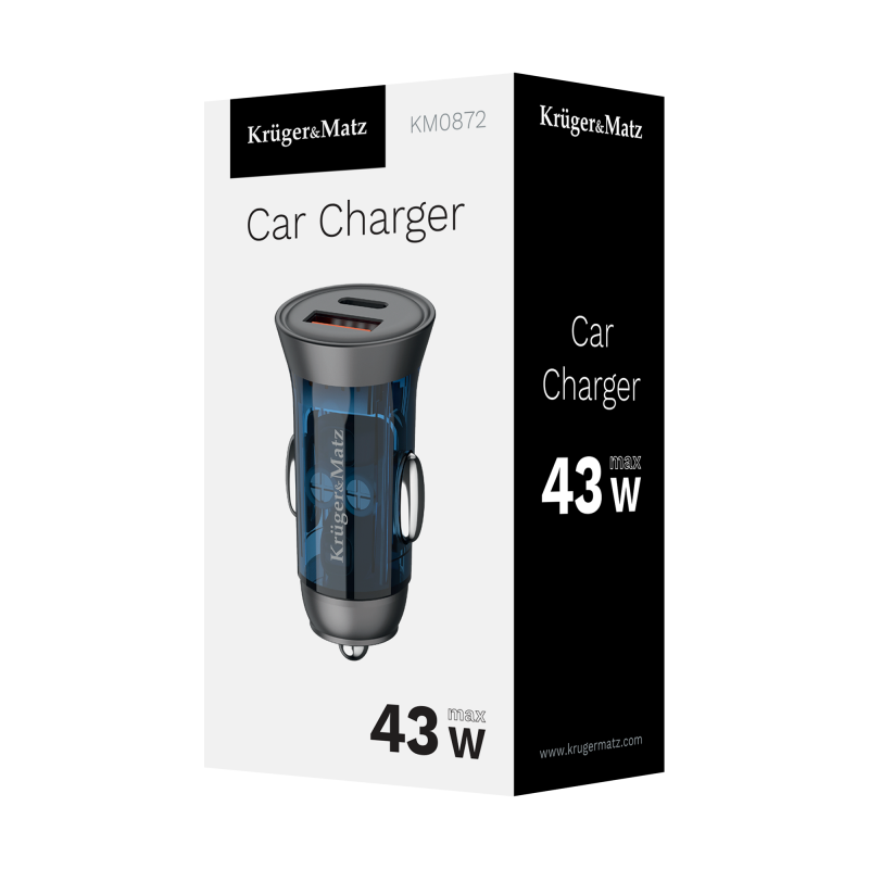 Ładowarka samochodowa 43 W Kruger&Matz