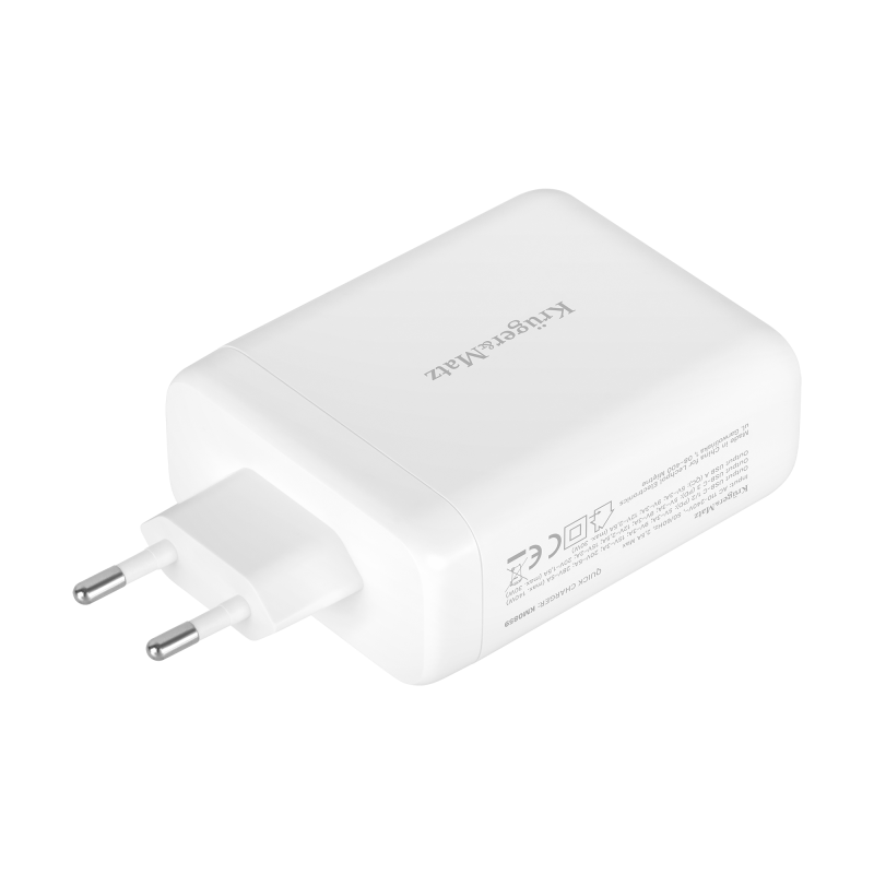 Ładowarka sieciowa Kruger&Matz 140 W GaN z funkcją Quick Charge i Power Delivery
