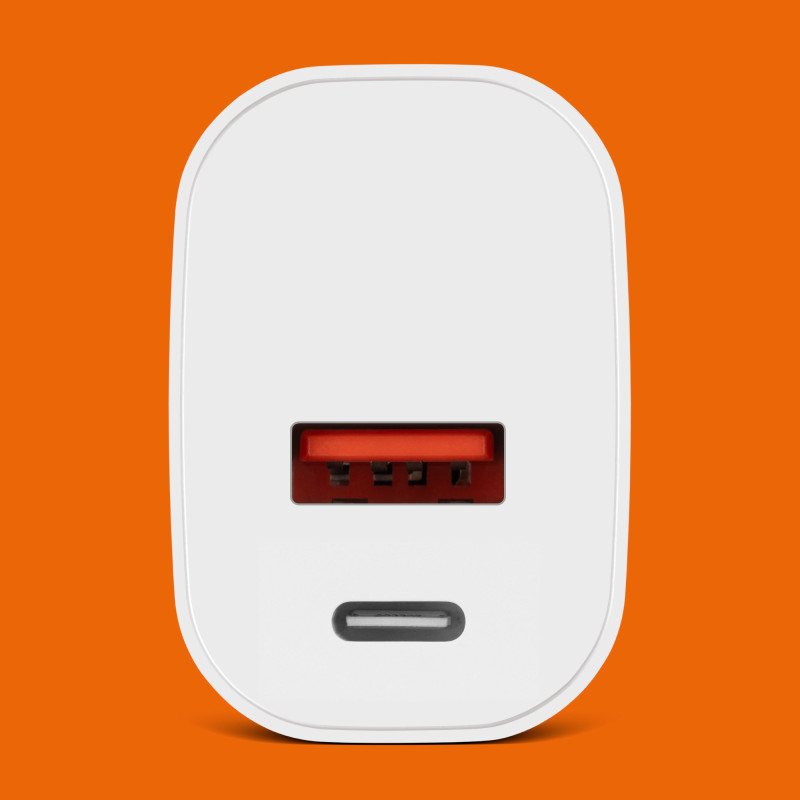 Ładowarka sieciowa Kruger&Matz GaN dual USB z funkcją Power Delivery i Quick Charge