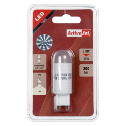 Lampa LED 2,8W G9 230V biała