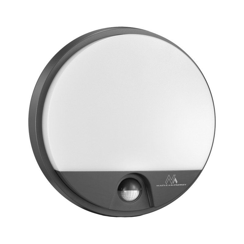 Lampa LED z sensorem ruchu MCE291 GR szara