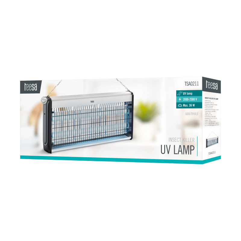 Lampa owadobójcza TEESA rażąca 36W(2x18W)