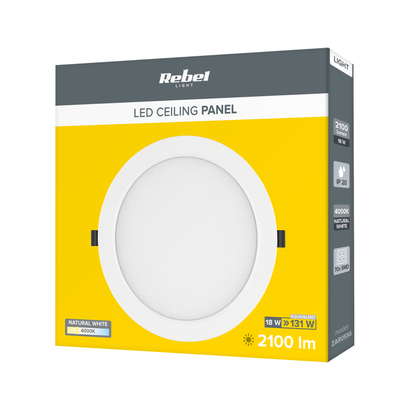 Lampa sufitowa LED Rebel 18W 4000K, 230V