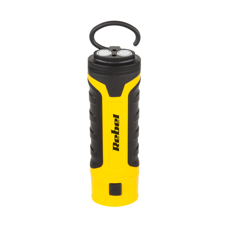 Lampa warsztatowa Rebel 6 SMD+1 SMD z ładowarką sieciowa i samochodową