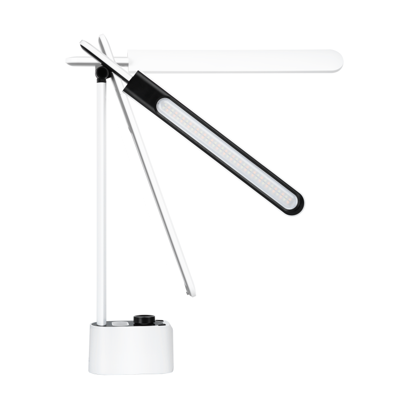 Lampka na biurko z zegarem