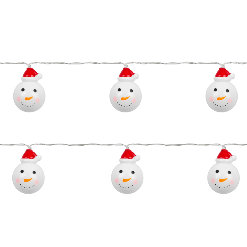 Lampki choinkowe wewnętrzne Rebel na baterie - bałwanki