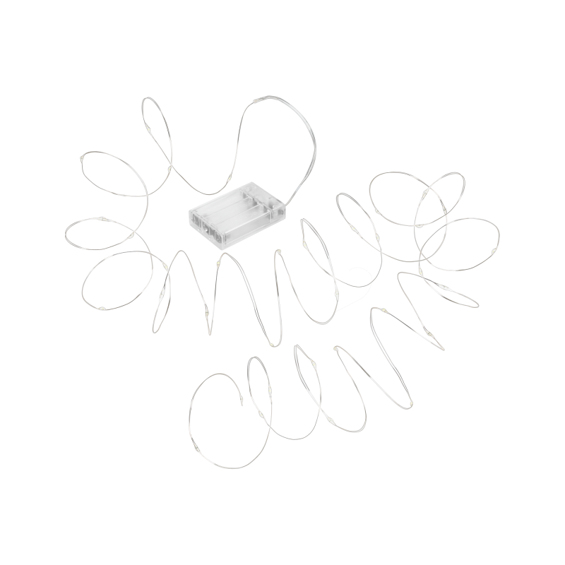 Lampki świateczne - 50 mini led- ciepłe białe