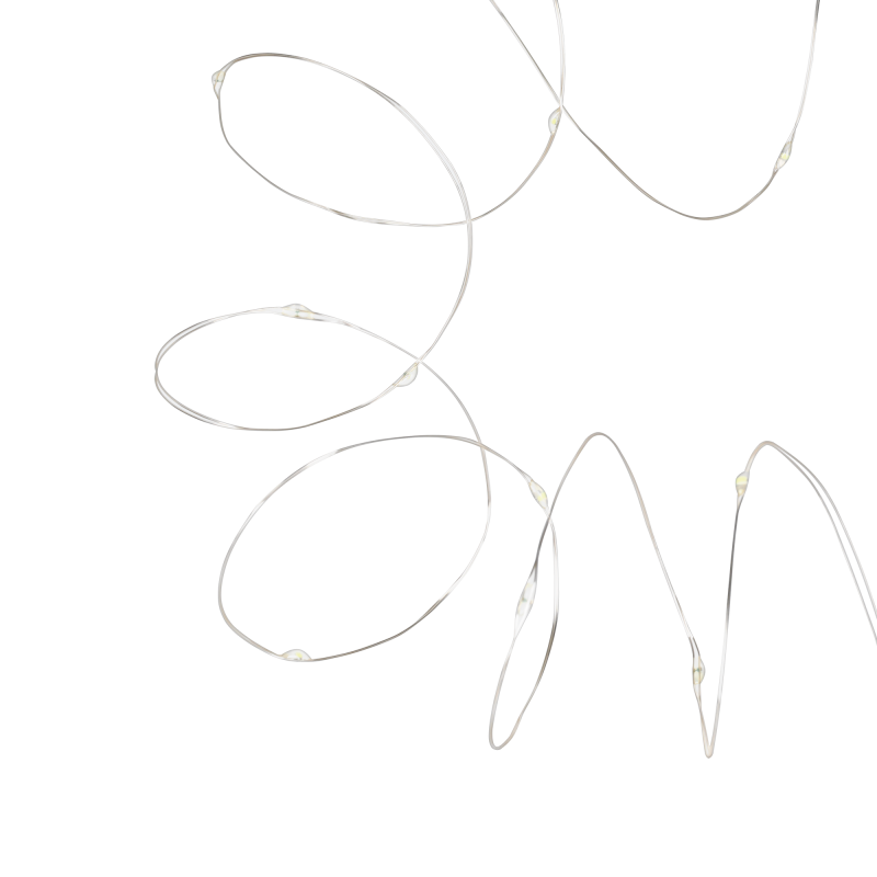 Lampki świateczne - 50 mini led- ciepłe białe