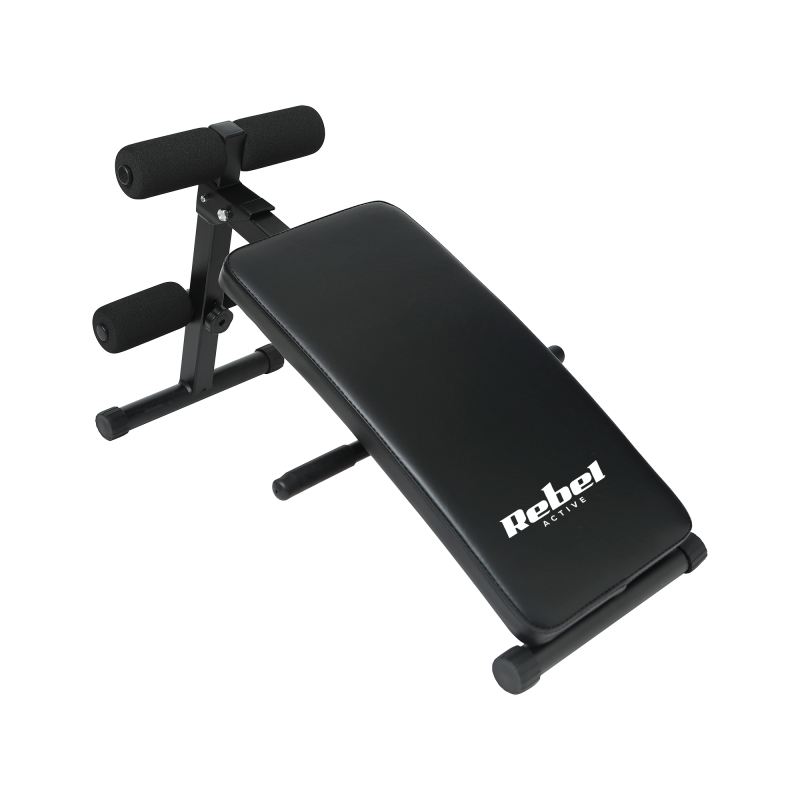 Ławka treningowa skośna do ćwiczenia mięśni brzucha , REBEL ACTIVE