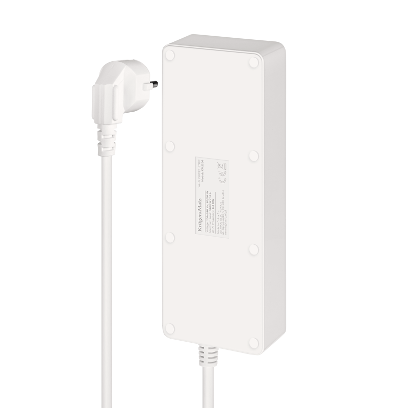 Listwa sieciowa Kruger&Matz 4 gniazda typu niemieckiego i 4xUSB 2100 mA Connect P6 Tuya