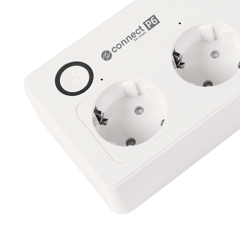 Listwa sieciowa Kruger&Matz 4 gniazda typu niemieckiego i 4xUSB 2100 mA Connect P6 Tuya