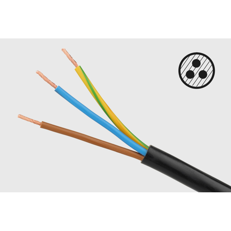 Listwa zasilajaca Rebel 5 gniazd z przełacznikiem, 1,5m (1,5mm)