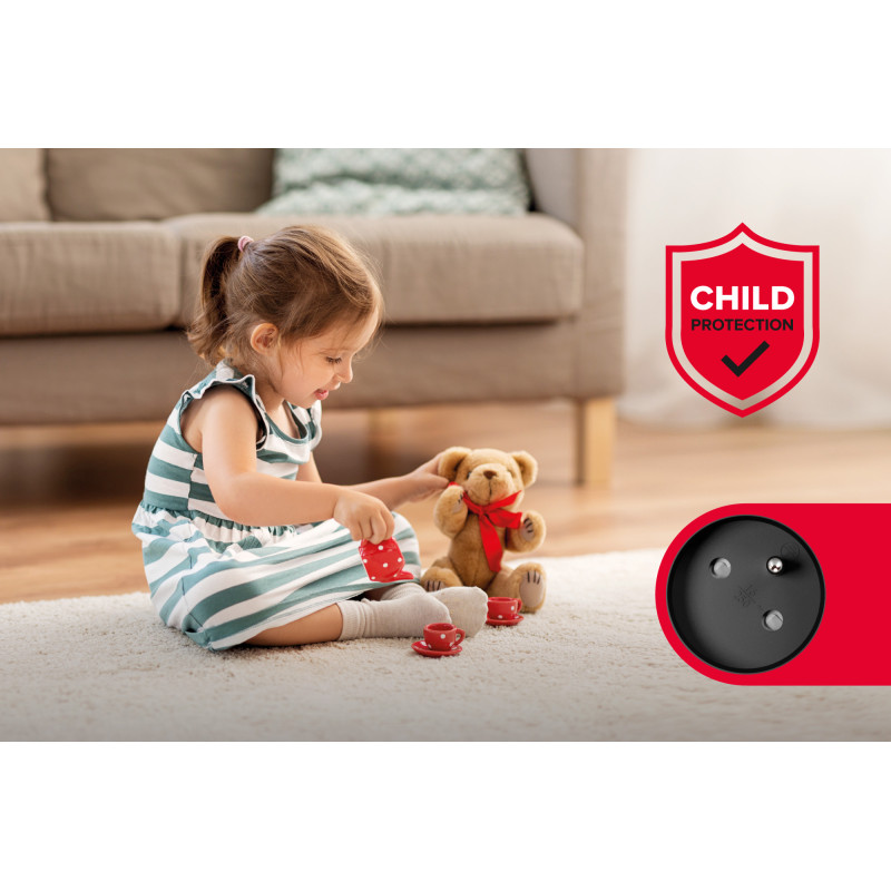 Listwa zasilająca Rebel 5 gniazd z przełącznikiem (5m, 3x1,5mm)