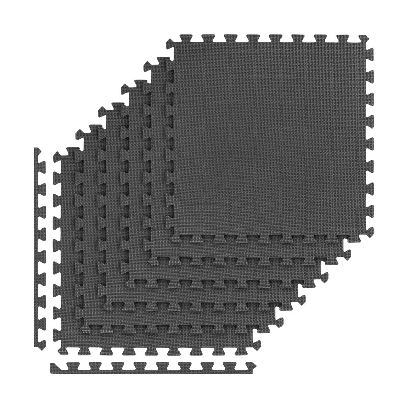 Mata pod sprzęt i do ćwiczeń na siłownię 180x120cm, materiał EVA, puzzle 6 szt, REBEL ACTIVE