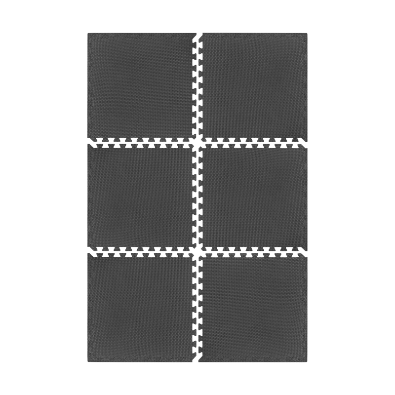 Mata pod sprzęt i do ćwiczeń na siłownię 180x120cm, materiał EVA, puzzle 6 szt, REBEL ACTIVE