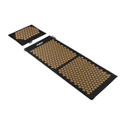 Mata zdrowotna ECO z kolcami do akupresury z poduszką, 110x42cm, XL, szare kolce, Rebel Active