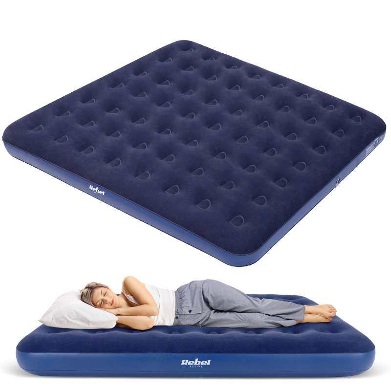 Materac dmuchany dwuosobowy REBEL ACTIVE 203x183x22