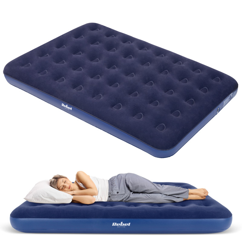 Materac dmuchany dwuosobowy REBEL ACTIVE, 191 x 137 x 22 cm